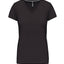 K381 - T-shirt donna manica corta scollo a V