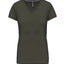 K381 - T-shirt donna manica corta scollo a V