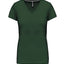 K381 - T-shirt donna manica corta scollo a V