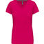 K381 - T-shirt donna manica corta scollo a V