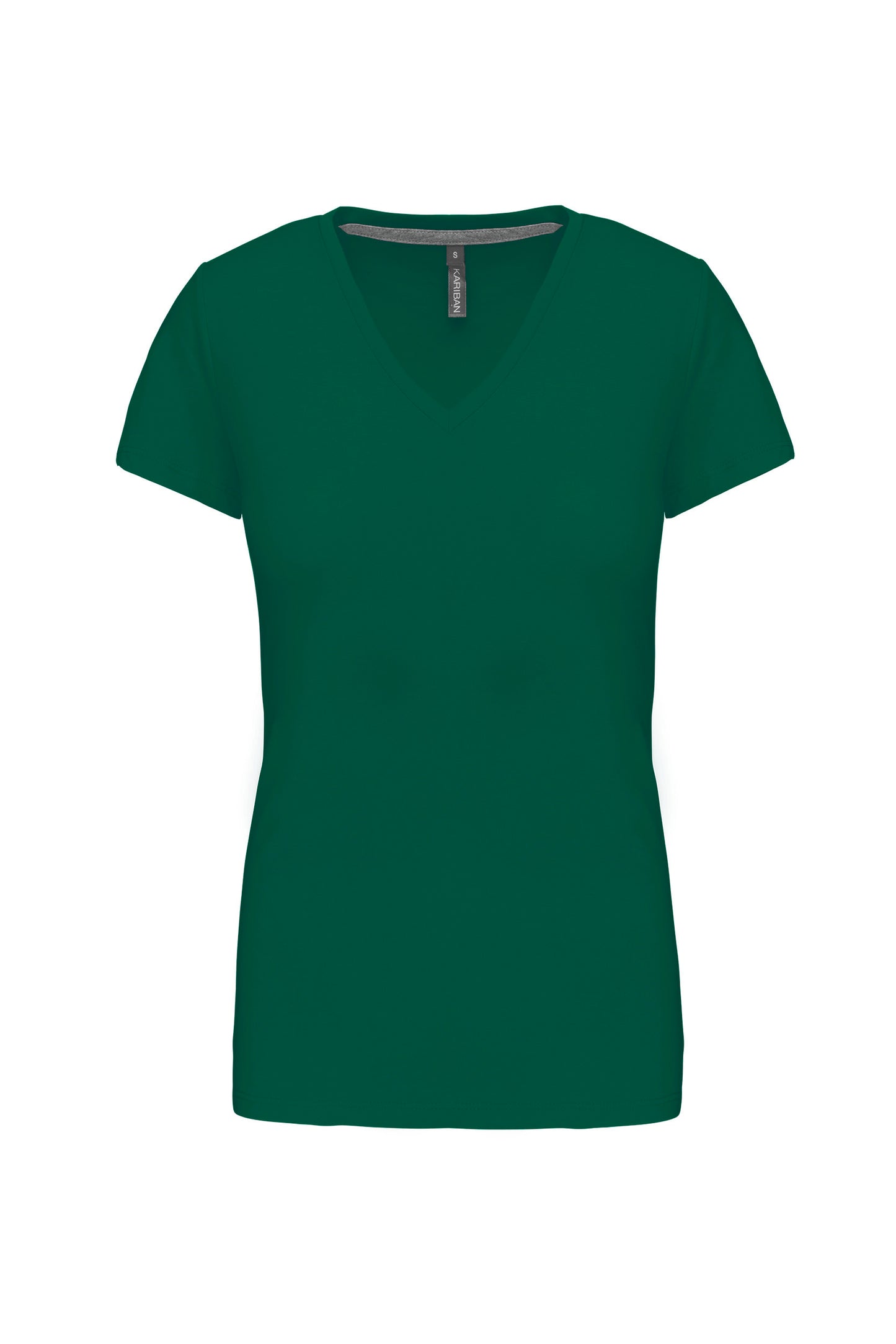 K381 - T-shirt donna manica corta scollo a V