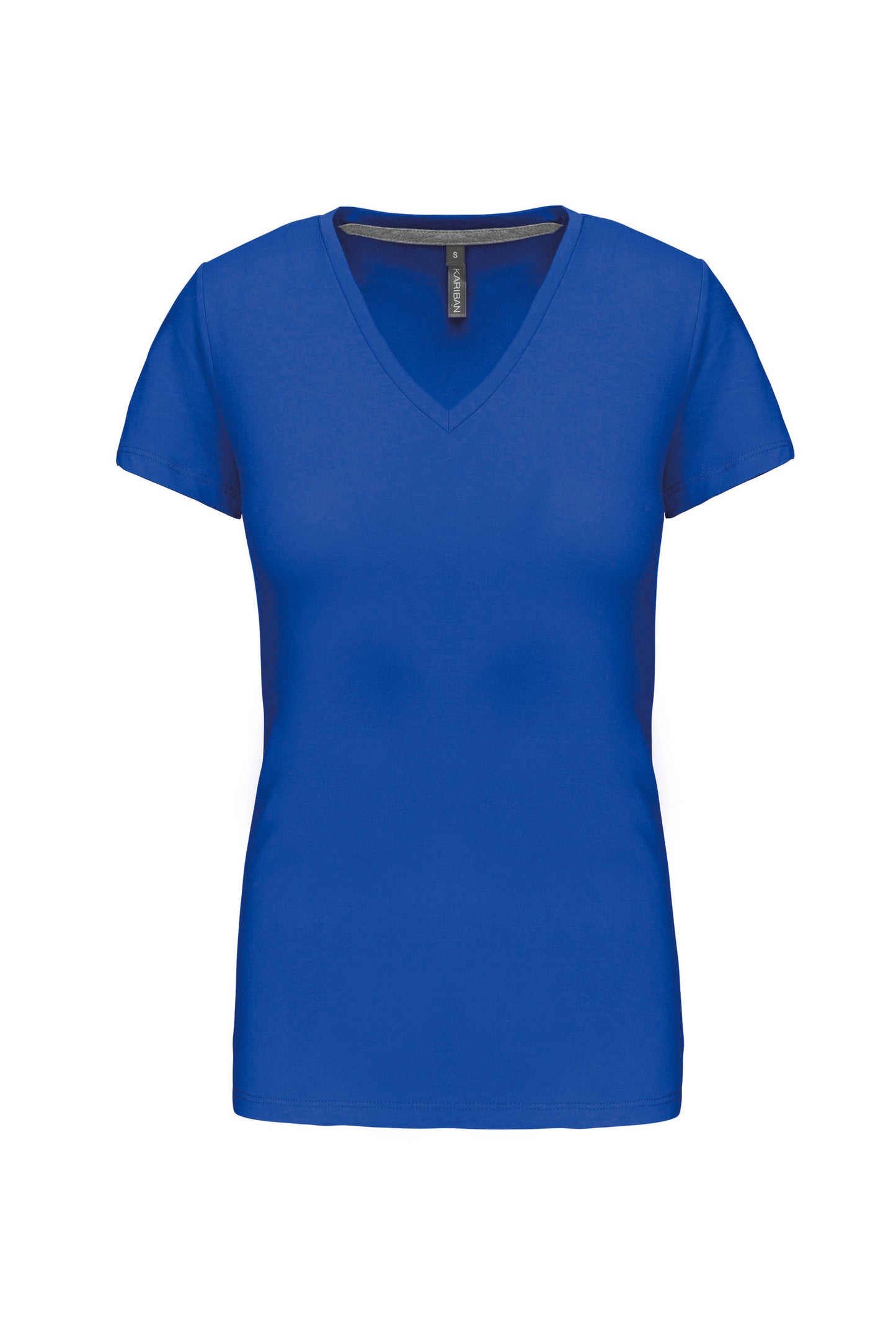 K381 - T-shirt donna manica corta scollo a V