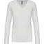 K382 - T-shirt donna manica lunga scollo a V