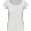 K384 - T-shirt donna manica corta collo a barca