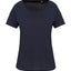 K399 - T-shirt bio donna maniche corte e collo con bordi a taglio vivo