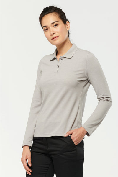 WK277 - Polo donna maniche lunghe