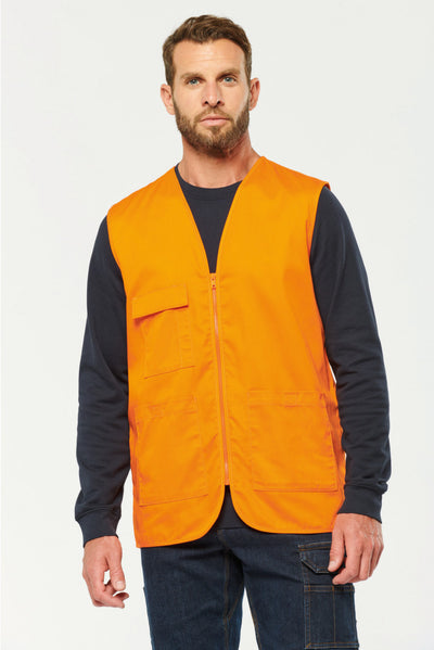 WK608 - Gilet unisex in policotone multitasche